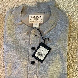 NEW Filson Double Layer Henley Heather Gray Small